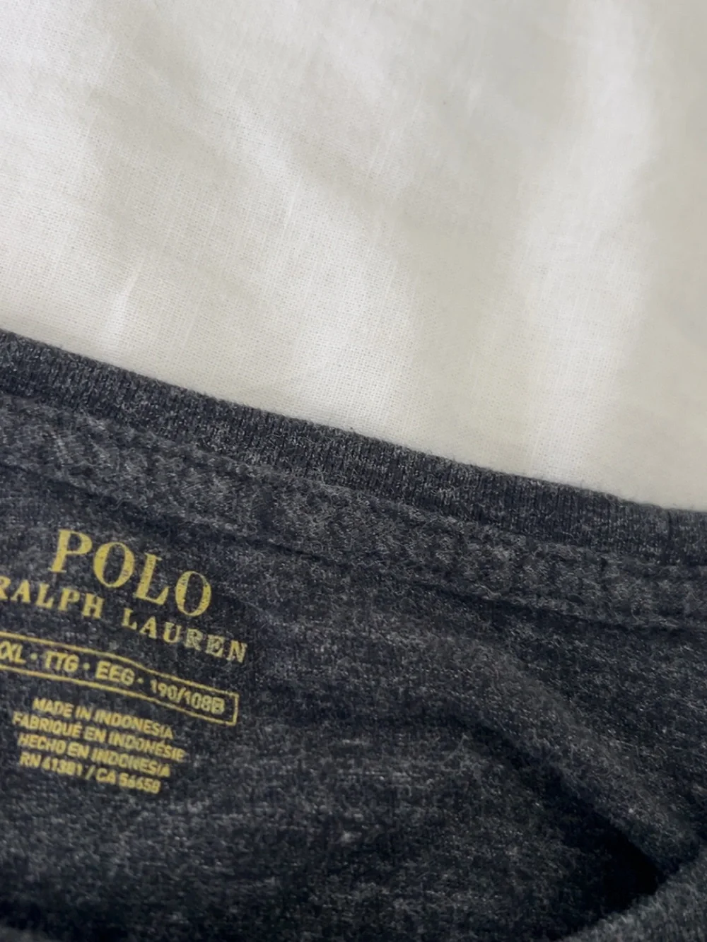 Polo by Ralph Lauren Men’s Long-Sleeve Crewneck in Heather Charcoal